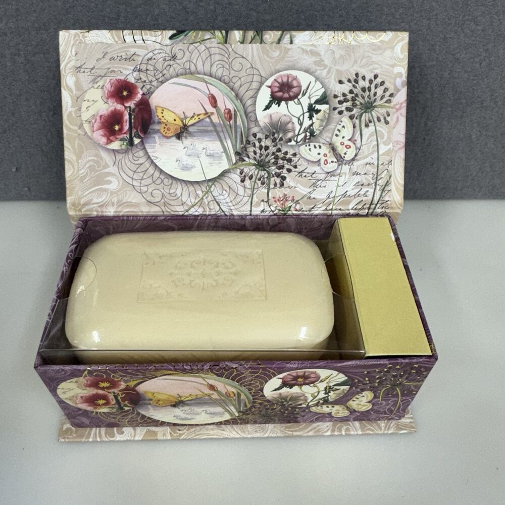 Punch Studio Jasmine Soap In Keepsake Music Box Strauss' Blue Danube Waltz